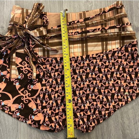 RARE FARM Rio Women's Monkey Printed Linen Blend Shorts Size Medium - Picture 7 of 8